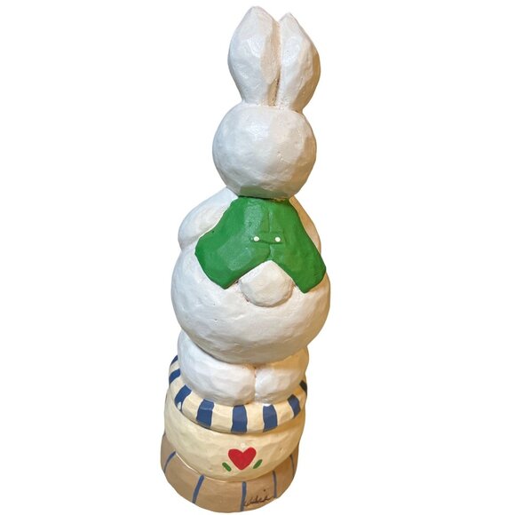 Eddie Walker Midwest Cannon Falls Easter Bunny  Rabbit Blue Neck Tie - Picture 6 of 12